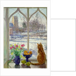 Snow Shadows and Cat by Timothy Easton