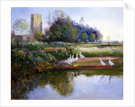 Geese at Sundown, 1991 by Timothy Easton