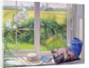 Window Seat and Lily, 1991 by Timothy Easton