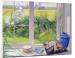Window Seat and Lily, 1991 by Timothy Easton