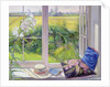 Window Seat and Lily, 1991 by Timothy Easton