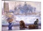 Winter Prospect with Cats by Timothy Easton