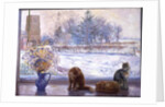 Winter Prospect with Cats by Timothy Easton