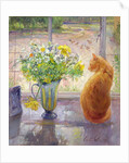 Striped Jug with Spring Flowers, 1992 by Timothy Easton