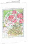 Pot of Geraniums by Lillian Delevoryas