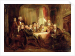 Sir Walter Scott and his Literary Friends at Abbotsford by Thomas Faed