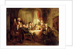 Sir Walter Scott and his Literary Friends at Abbotsford by Thomas Faed