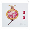Cut Pomegranate by Margaret Ann Eden