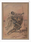 Struggle between a Warrior and a Lion by Alexandre Colin