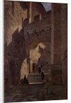 Mont Saint-Michel, Fortified gate in the Abbey, 1881 by Emmanuel Lansyer