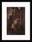 Mont Saint-Michel, Fortified gate in the Abbey, 1881 by Emmanuel Lansyer