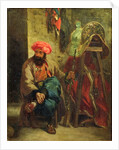 The Turk with a Saddle by Ferdinand Victor Eugene Delacroix