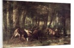 Spring, Stags Fighting, 1861 by Gustave Courbet