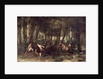 Spring, Stags Fighting, 1861 by Gustave Courbet