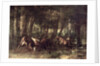 Spring, Stags Fighting, 1861 by Gustave Courbet