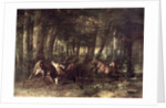 Spring, Stags Fighting, 1861 by Gustave Courbet