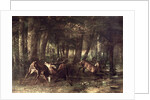 Spring, Stags Fighting, 1861 by Gustave Courbet