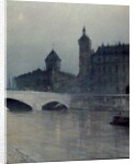 The Seine and the Conciergerie by Rene Billotte
