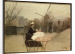 Eating Al Fresco by Ramon Casas i Carbo