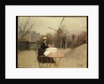 Eating Al Fresco by Ramon Casas i Carbo
