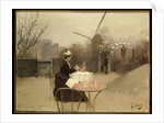 Eating Al Fresco by Ramon Casas i Carbo