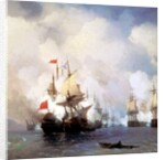 Battle in the Chios Channel, 1848 by Ivan Konstantinovich Aivazovsky