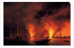 The Battle of Sinop on 18th November 1853 by Ivan Konstantinovich Aivazovsky