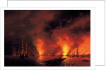 The Battle of Sinop on 18th November 1853 by Ivan Konstantinovich Aivazovsky