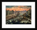 View of Paris from the Pont Royal by Franco-Flemish School