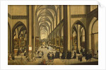Interior of Antwerp cathedral with the Seven Sacraments, 1590 by Hendrik van Steenwyck
