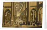 Interior of Antwerp cathedral with the Seven Sacraments, 1590 by Hendrik van Steenwyck