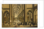 Interior of Antwerp cathedral with the Seven Sacraments, 1590 by Hendrik van Steenwyck
