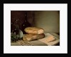 Still Life with Bread, Cheese and a Flagon of Wine by Claude Joseph Fraichot