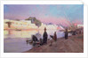 Washerwomen on the banks of the Nile by Eugene Alexis Girardet
