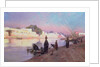 Washerwomen on the banks of the Nile by Eugene Alexis Girardet