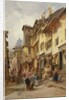 Street Scene, Northern France, 19th century by Jules Achille-Noel