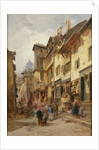 Street Scene, Northern France, 19th century by Jules Achille-Noel