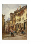 Street Scene, Northern France, 19th century by Jules Achille-Noel