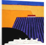 Sheep and Lavender Fields, 2004 by Eithne Donne