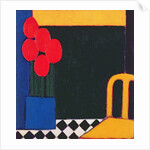 Tulips and Yellow Chair, 2002 by Eithne Donne