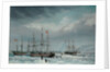 The Jane, Viewforth and Middleton fast in the ice, 1835 by Thomas A. Binks