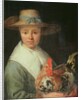Girl with a Rooster by Jacob Gerritsz Cuyp