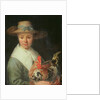 Girl with a Rooster by Jacob Gerritsz Cuyp