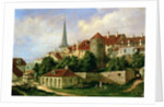 A View of Tallinn with Hattorpe Tower by Alexander Georg Schlater