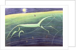 White Horse Hill, Uffington, 1992 by Evangeline Dickson