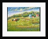 Farm with Sheep, Les Eboullement by Patricia Eyre