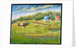 Farm with Sheep, Les Eboullement by Patricia Eyre