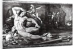 Ulysses Blinding Polyphemus the Cyclops, frieze representing scenes from the Quests of Ulysses by Pellegrino Tibaldi