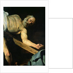 The Crucifixion of St. Peter, detail of St. Peter, 1600-01 by Michelangelo Merisi da Caravaggio