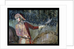 Effects of Good Government in the Countryside, detail of a falconer, 1388-40 by Ambrogio Lorenzetti